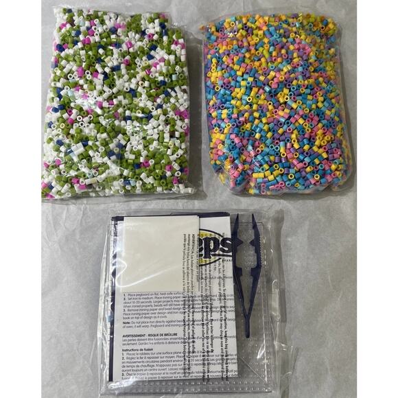 Peeps Perler Fused Bead Kit Easter House Craft 10,000 Beads, Age 6+, New In Box - Picture 2 of 16